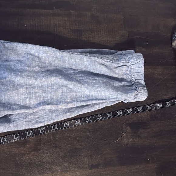 Athleta Chambray Cabo Linen Jogger Pull On Size 6 - Picture 8 of 8